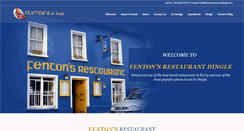 Desktop Screenshot of fentonsrestaurantdingle.com