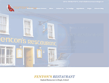 Tablet Screenshot of fentonsrestaurantdingle.com
